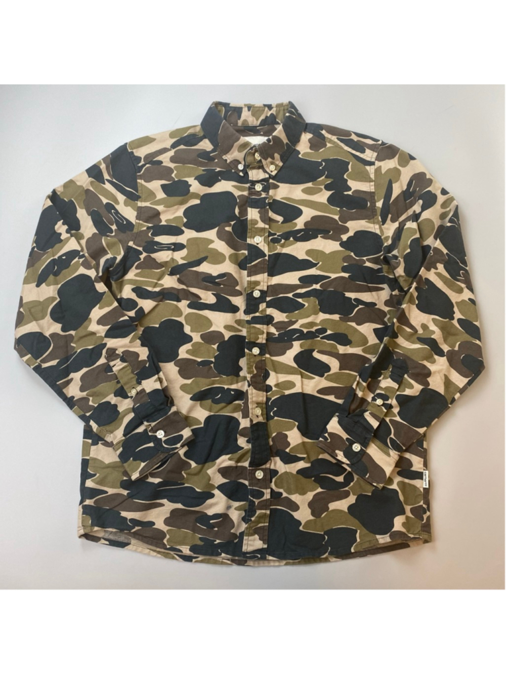 Carhartt Work In Progress Shirt Mens M Camo Oxford Utility Gorpcore Streetwear